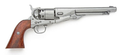 M1860 CIVIL WAR PISTOL WITH ANTIQUE GRAY FINISH