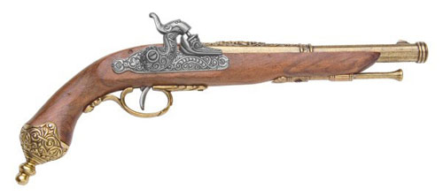 ITALIAN PERCUSSION DUELING FLINTLOCK PISTOL, 1825