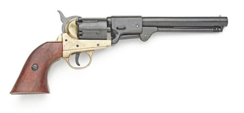 CONFEDERATE PISTOL WITH BRASS FRAME