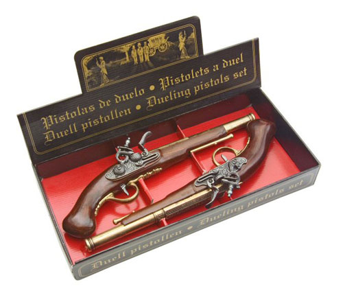 ENGLISH DUELING FLINTLOCK PISTOL - BOXED SET