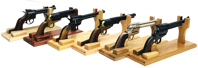 WM Acrylic Flintlock & Civil War Army Revolver style Firearms Display Stand 