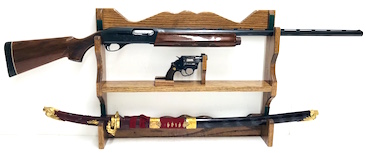 Shotgun/Sword/Rifle/Gun Table Top Stand Display Rack for Gun Show or Business